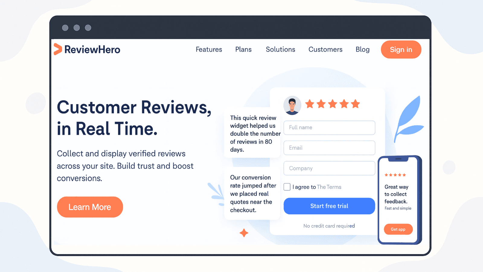 Different types of social proof elements (reviews, badges, logos) displayed on a website